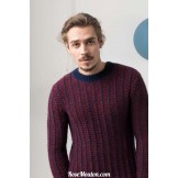 Modèle pullover homme 22 catalogue FAM 247 LANG YARNS