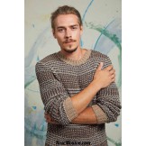 Modèle pullover homme 1 catalogue FAM 252 LANG YARNS