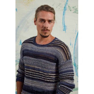 Modèle pullover homme 30 catalogue FAM 252 Lang Yarns