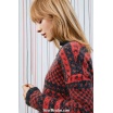 Modèle pullover femme 1 catalogue Punto 6 JACQUARD Lang Yarns