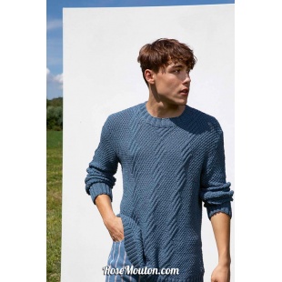 Modèle pullover homme 40 catalogue FAM 263 Lang Yarns