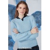 Modèle pullover top down 32 catalogue FAM 269 Lang Yarns