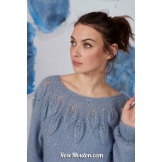 Modèle pullover top down 31 catalogue FAM 269 LANG YARNS