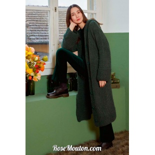 Modèle manteau à capuche 4 catalogue FAM 274 Lang Yarns