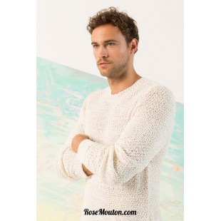 Modèle pullover homme 17 catalogue 242 Lang Yarns