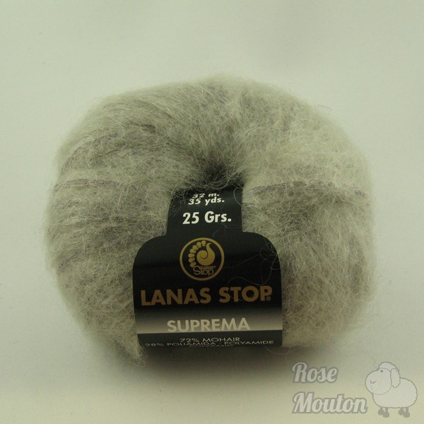 10x50g LANA STOP luxusgarn Seal Faux Fur laine liasse Paquet marron gris chiné